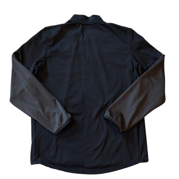 Under Armour Shirt Mens Large Black Loose Coldgear 1/2 Zip Performance Fleece - Picture 2 of 10